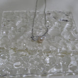 CAELLIA dainty freshwater pearl pendant necklace featuring a delicate silver bow design.