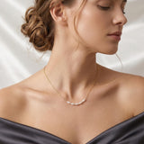 Freshwater Pearl Bead Necklace: AAA+ Quality, 16-17 Inch