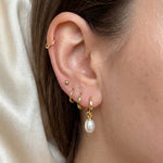 Pearl earrings listing image - Stacking look