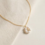 Pearl necklace listing image - Flat lay luxury shot