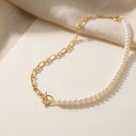 Pearl necklace listing image - Flat lay luxury shot