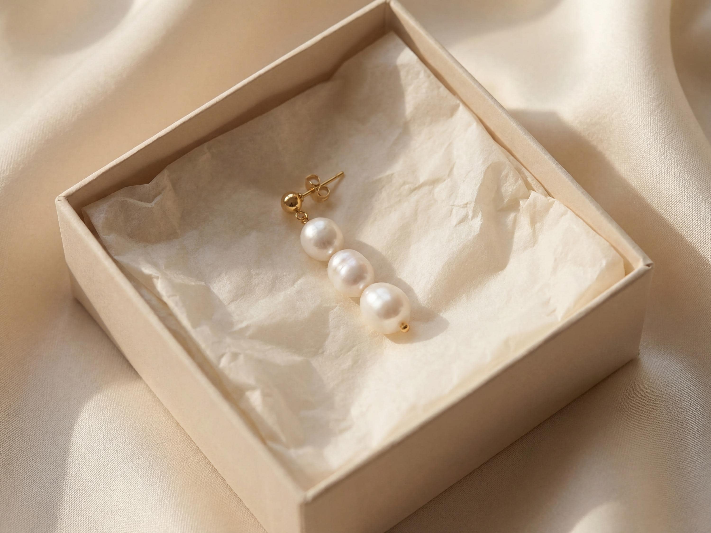 Pearl earrings listing image - Giftable lifestyle image
