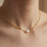Pearl necklace listing image - Clean close-up product shot