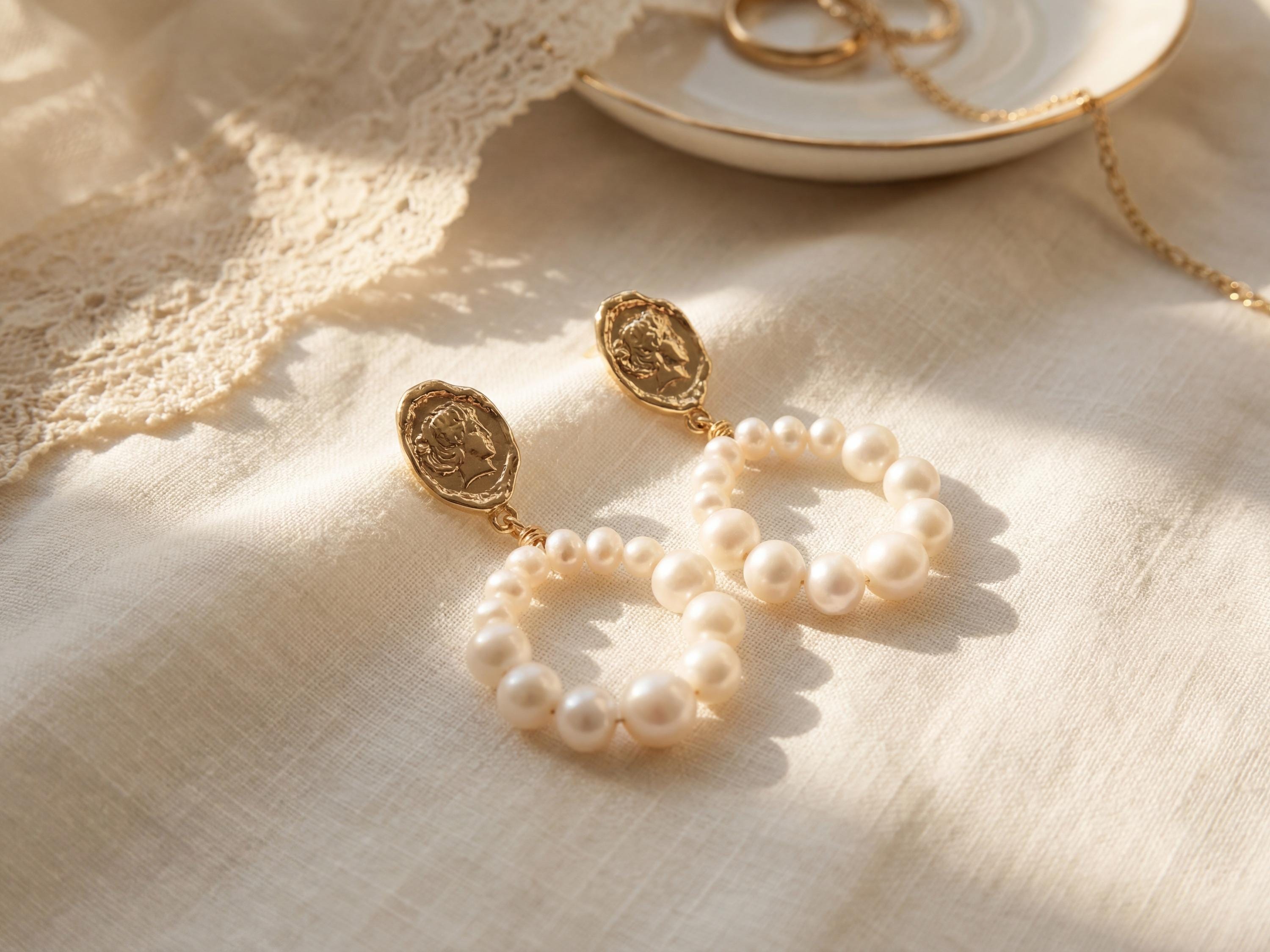 Pearl earrings listing image - Catbird-inspired romantic softness