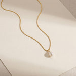 Pearl necklace listing image - Flat lay luxury shot