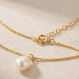 Pearl necklace listing image - Clasp and craftsmanship shot