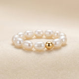 Pearl rings listing image - Clean studio close-up