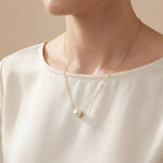 Pearl necklace listing image - Length and scale image