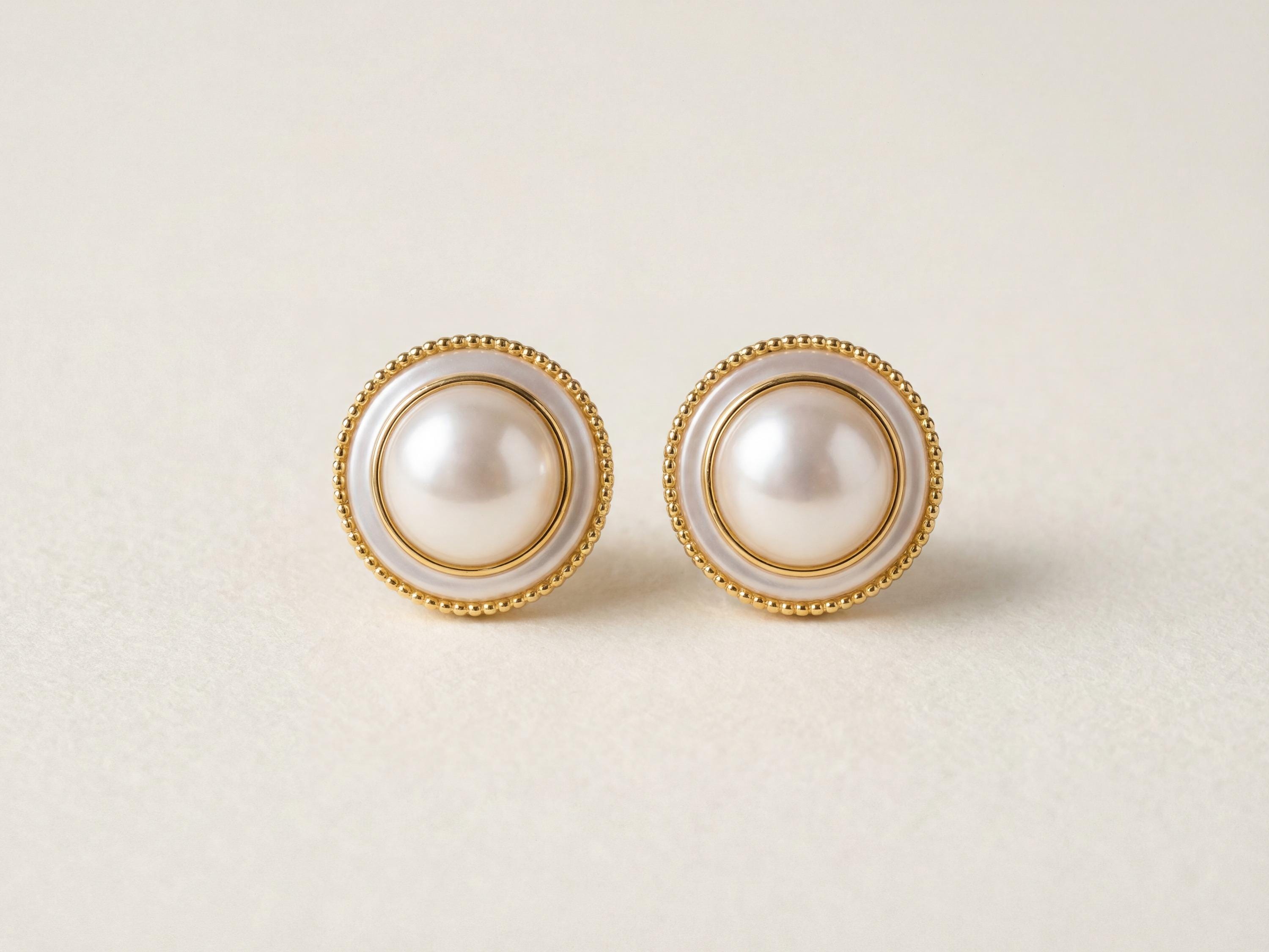 Pearl earrings listing image - Hero product shot