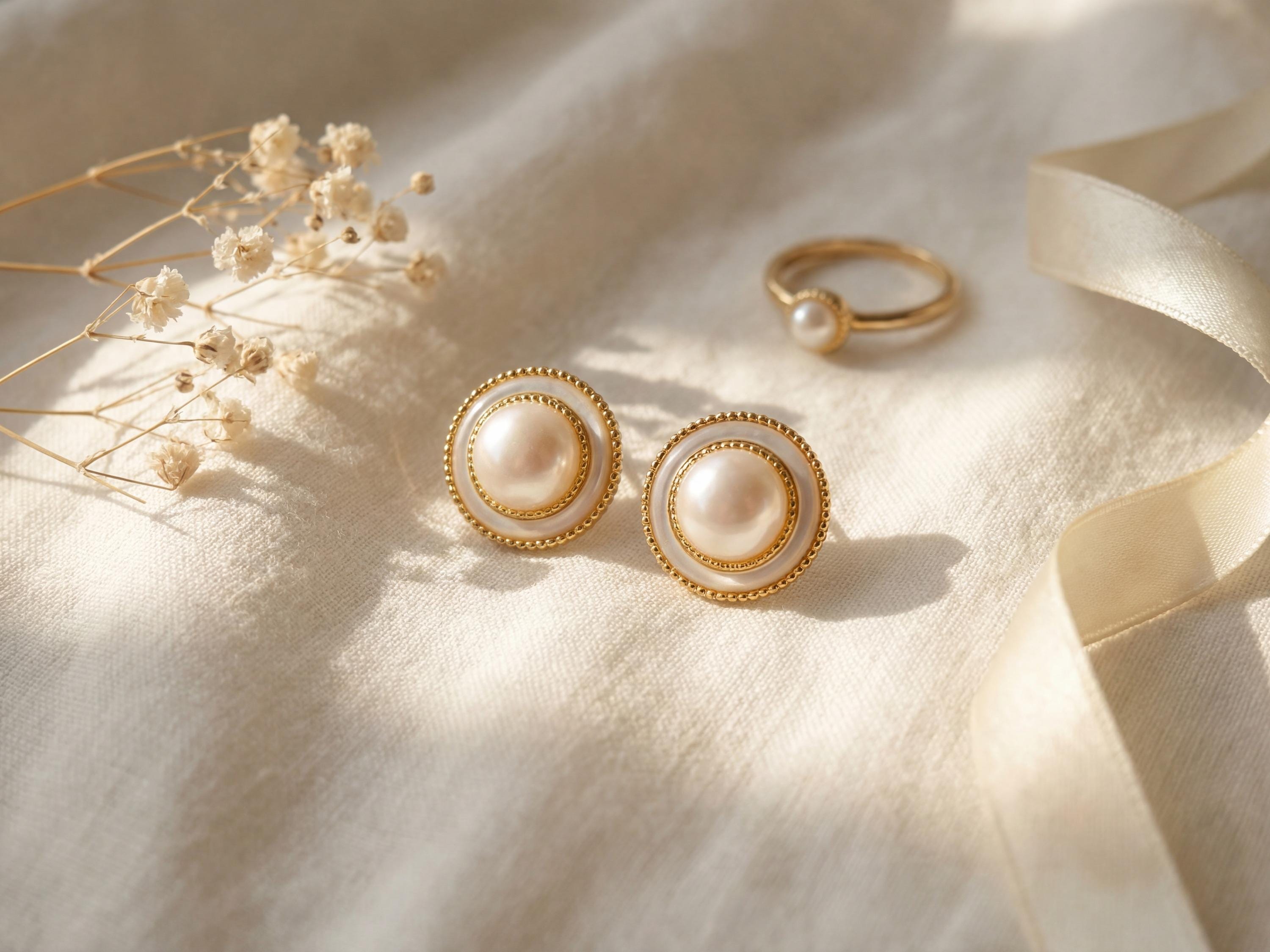 Pearl earrings listing image - Catbird-inspired romantic softness