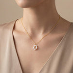 Pearl necklace listing image - Length and scale image