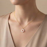 Pearl necklace listing image - Length and scale image