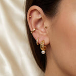 Pearl earrings listing image - Stacking look