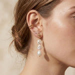 Pearl earrings listing image - Stacking look