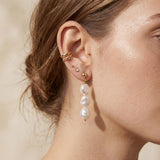 Pearl earrings listing image - Stacking look