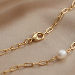 Pearl necklace listing image - Clasp and craftsmanship shot