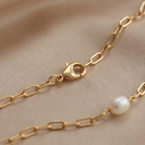 Pearl necklace listing image - Clasp and craftsmanship shot
