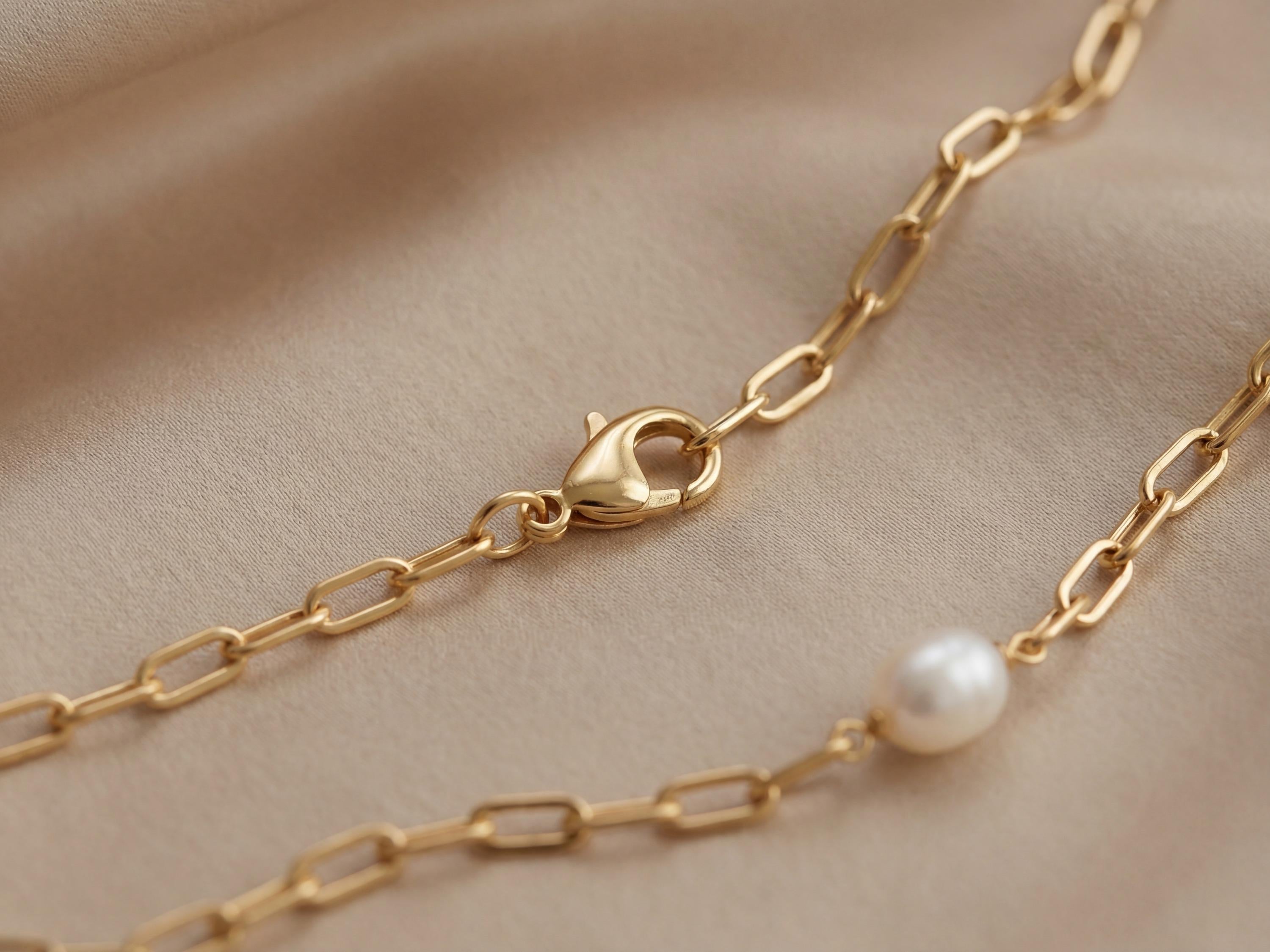 Pearl necklace listing image - Clasp and craftsmanship shot