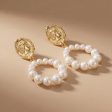Pearl earrings listing image - Mejuri-like sculptural close-up