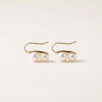 18K Gold Plated Freshwater Pearl Stud Earrings - Bridal Jewelry Gift for Her