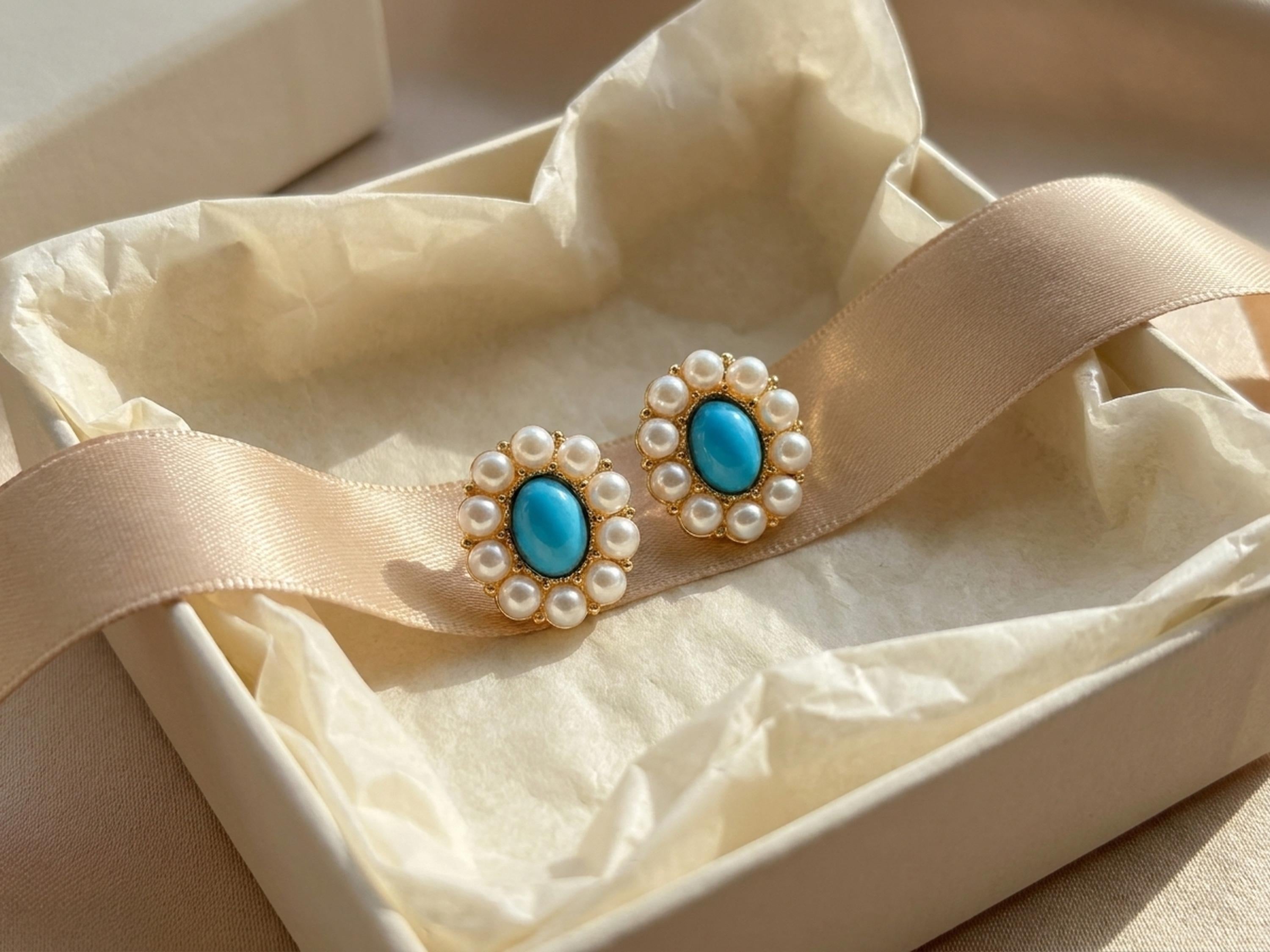 Pearl earrings listing image - Giftable lifestyle image
