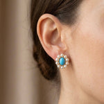 Pearl earrings listing image - On-ear lifestyle crop