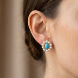 Pearl earrings listing image - On-ear lifestyle crop