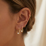 Pearl earrings listing image - Stacking look