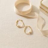 Pearl earrings listing image - Flat lay for listing gallery