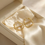 Pearl earrings listing image - Giftable lifestyle image