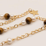 Pearl necklace listing image - Macro pearl detail