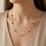 Pearl necklace listing image - Length and scale image
