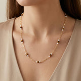 Pearl necklace listing image - Length and scale image