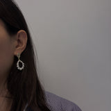 Caellia Freshwater Pearl Hoop Earrings – Gold Plated Sterling Silver